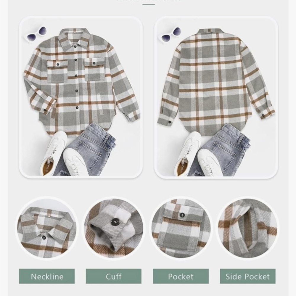 Flannel Shirt Jacket - Picture 7 of 7